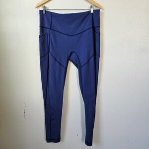 Lululemon All The Right Places Pant II Workout Leggings Emperor Blue Size 14 28"